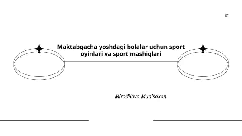Maktabgacha yoshdagi bolalar uchun sport oyinlari va sport mashiqlari 1