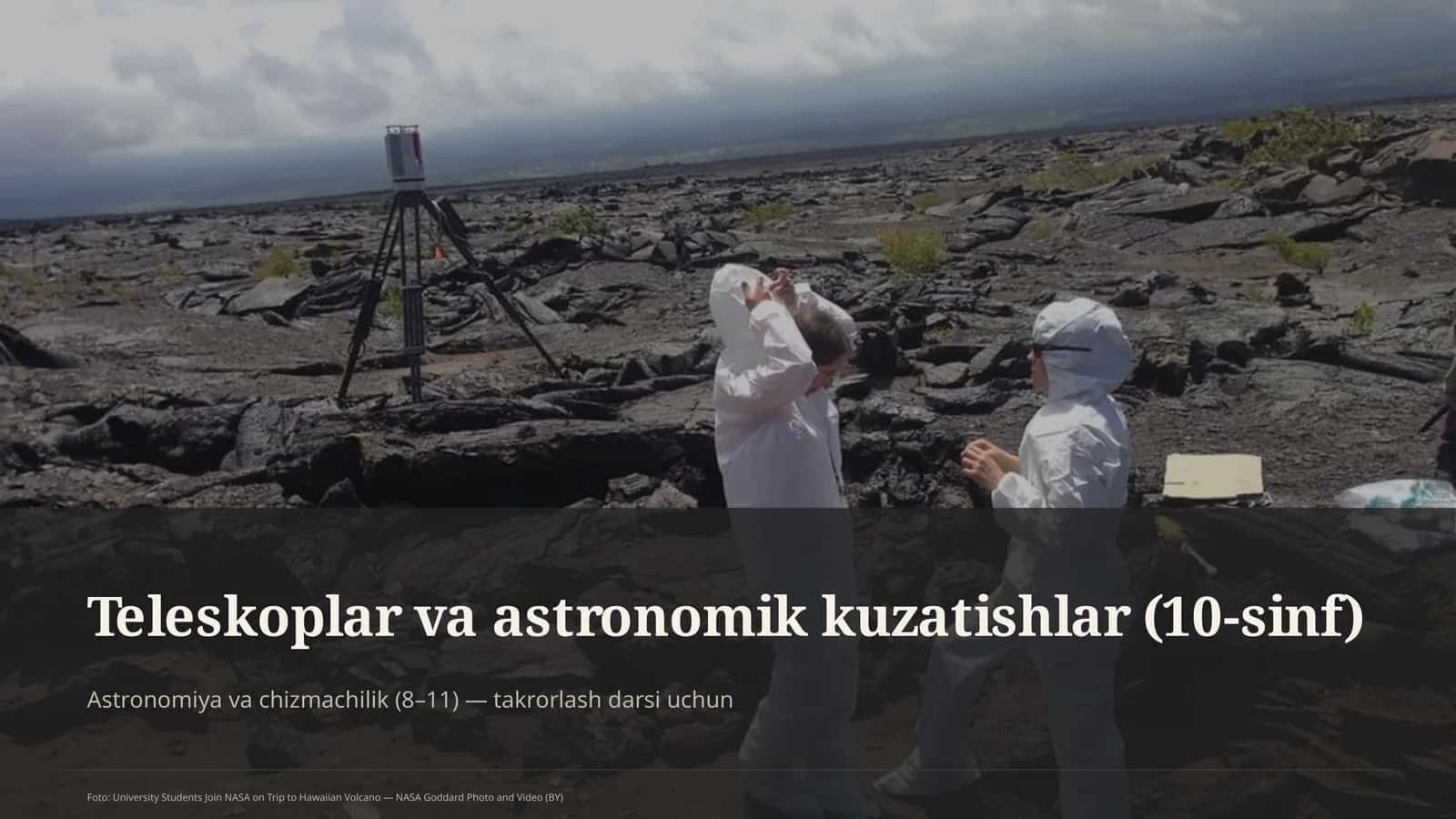 Teleskoplar va astronomik kuzatishlar (10-sinf) 1