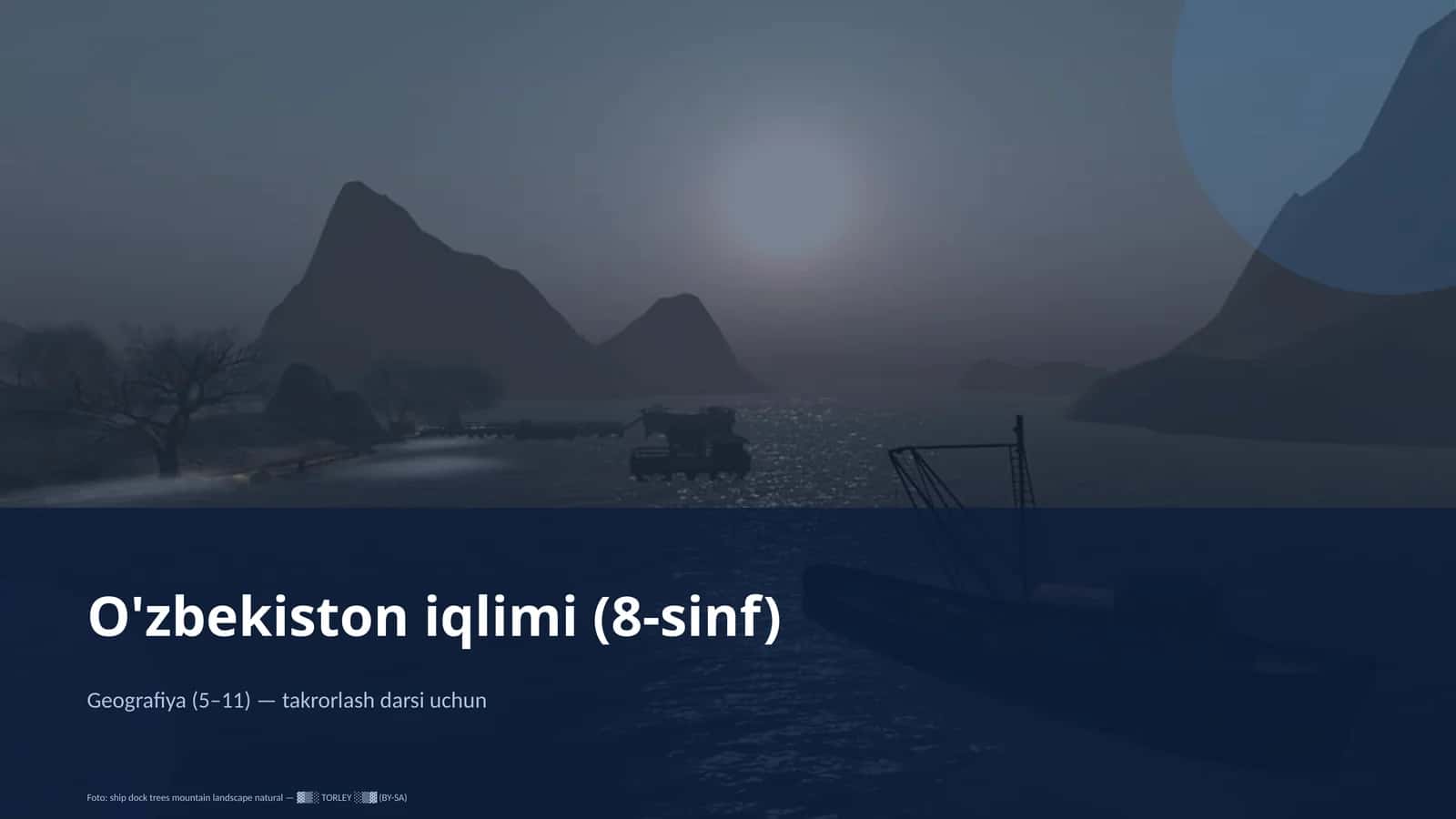 O'zbekiston iqlimi (8-sinf) 1