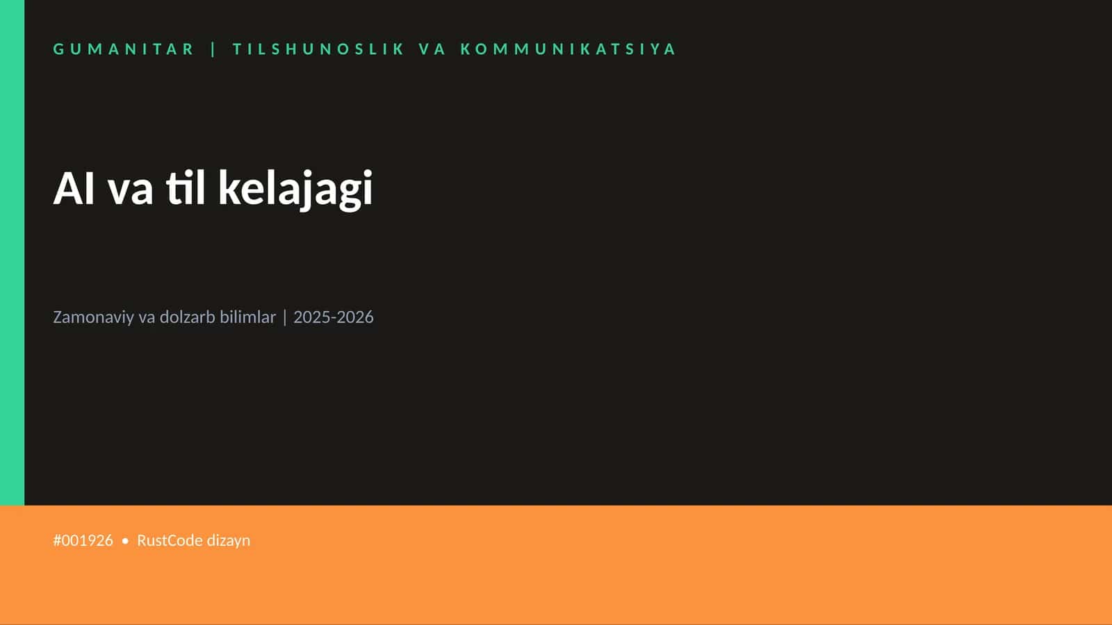 AI va til kelajagi 1