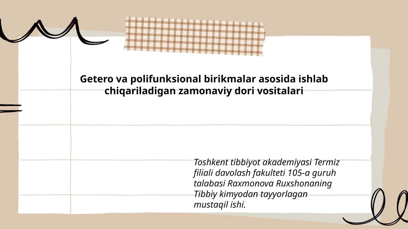 Zamonaviy dori vositalari 1