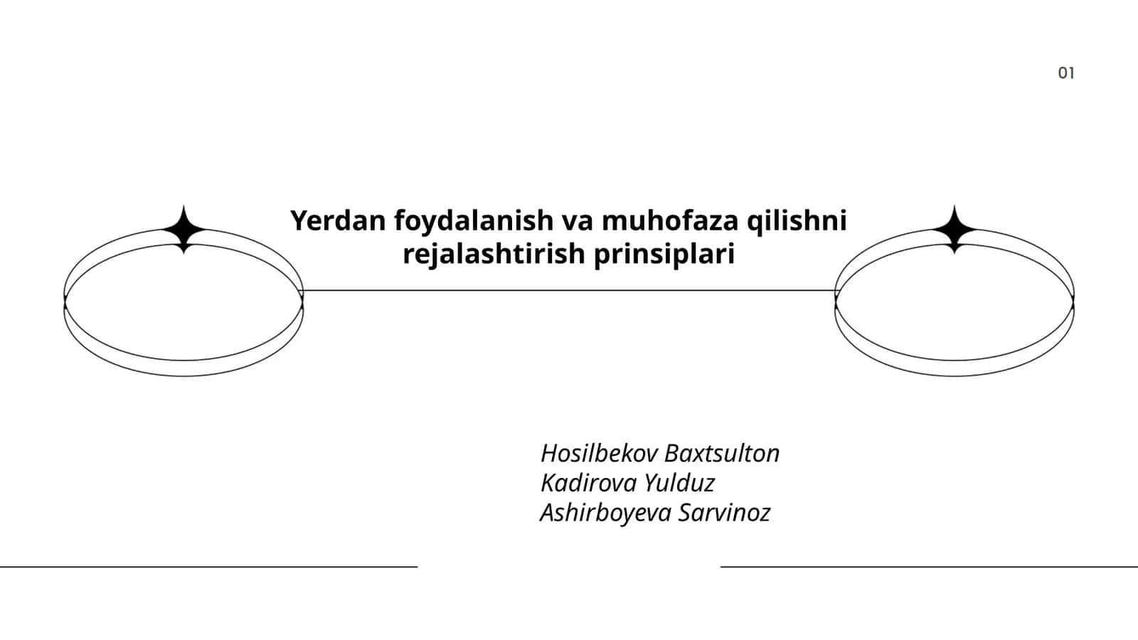 Yerdan foydalanish va muhofaza qilishni rejalashtirish prinsiplari 1