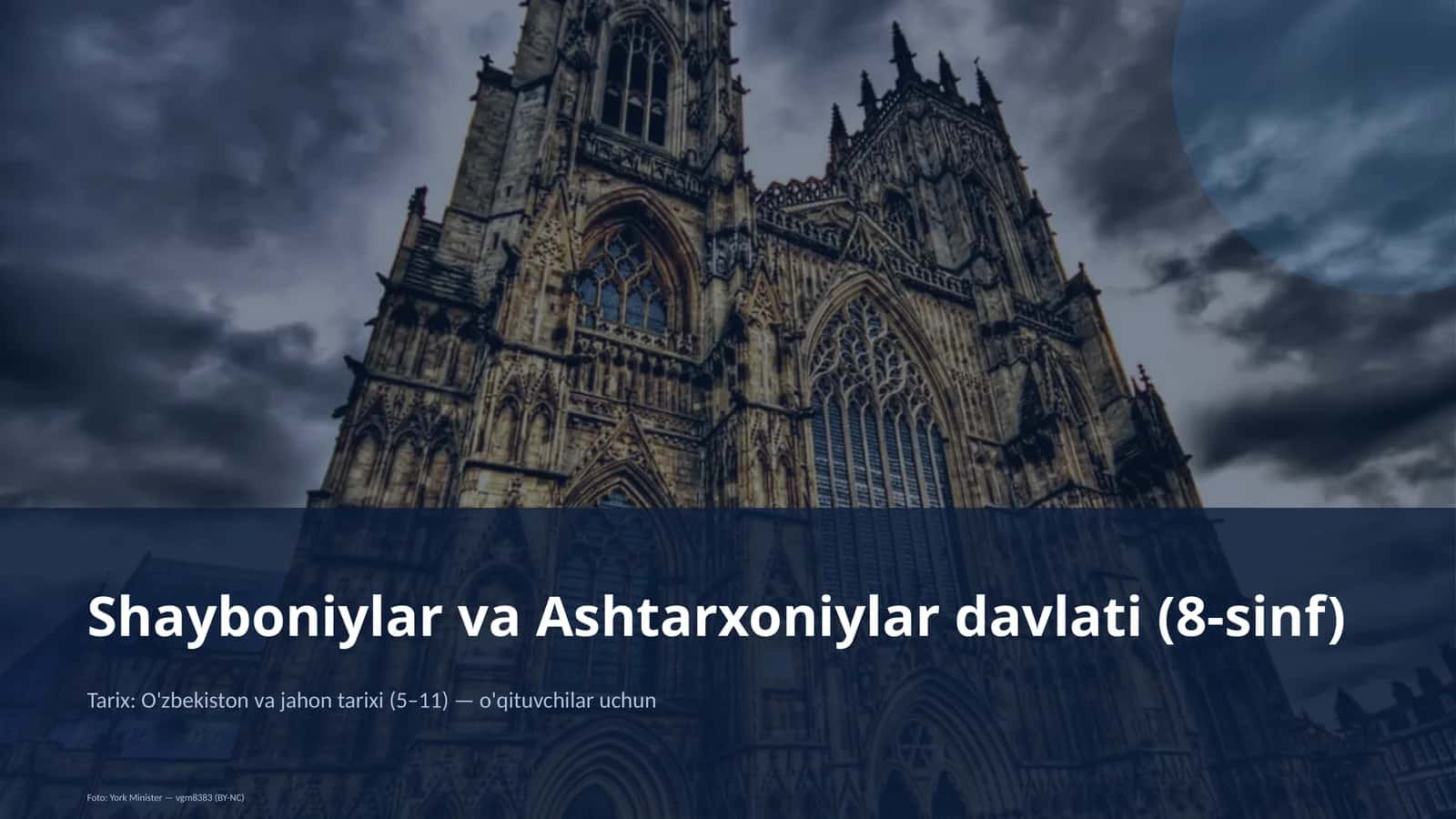 Shayboniylar va Ashtarxoniylar davlati (8-sinf) 1