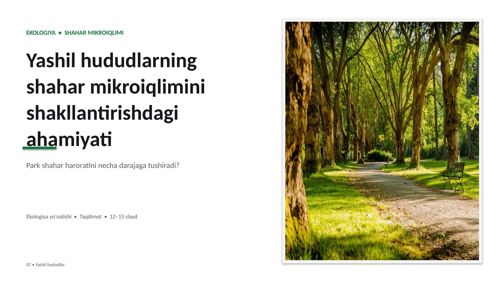 Yashil hududlar 1