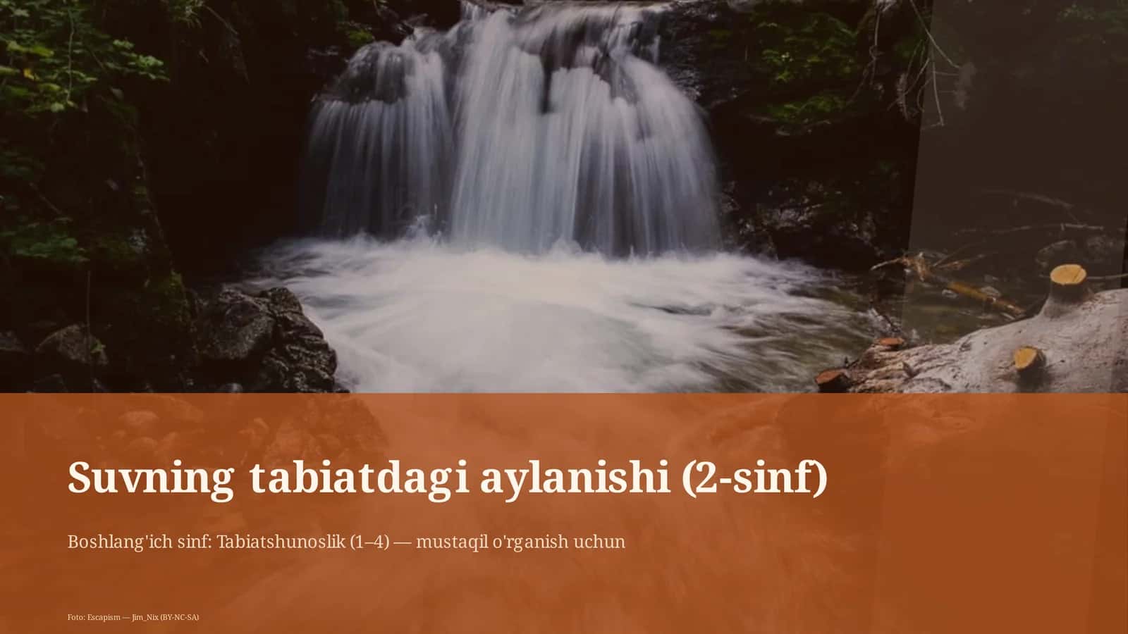 Suvning tabiatdagi aylanishi (2-sinf) 1
