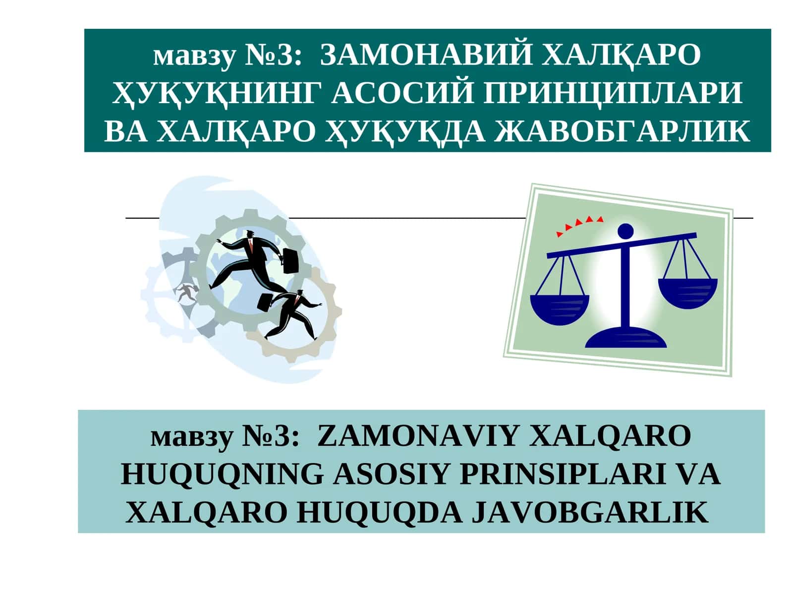 ЗАМОНАВИЙ ХАЛҚАРОҲУҚУҚНИНГ АСОСИЙПРИНЦИПЛАРИ ВА ХАЛҚАРО ҲУҚУҚДА ЖАВОБГАРЛИК 1