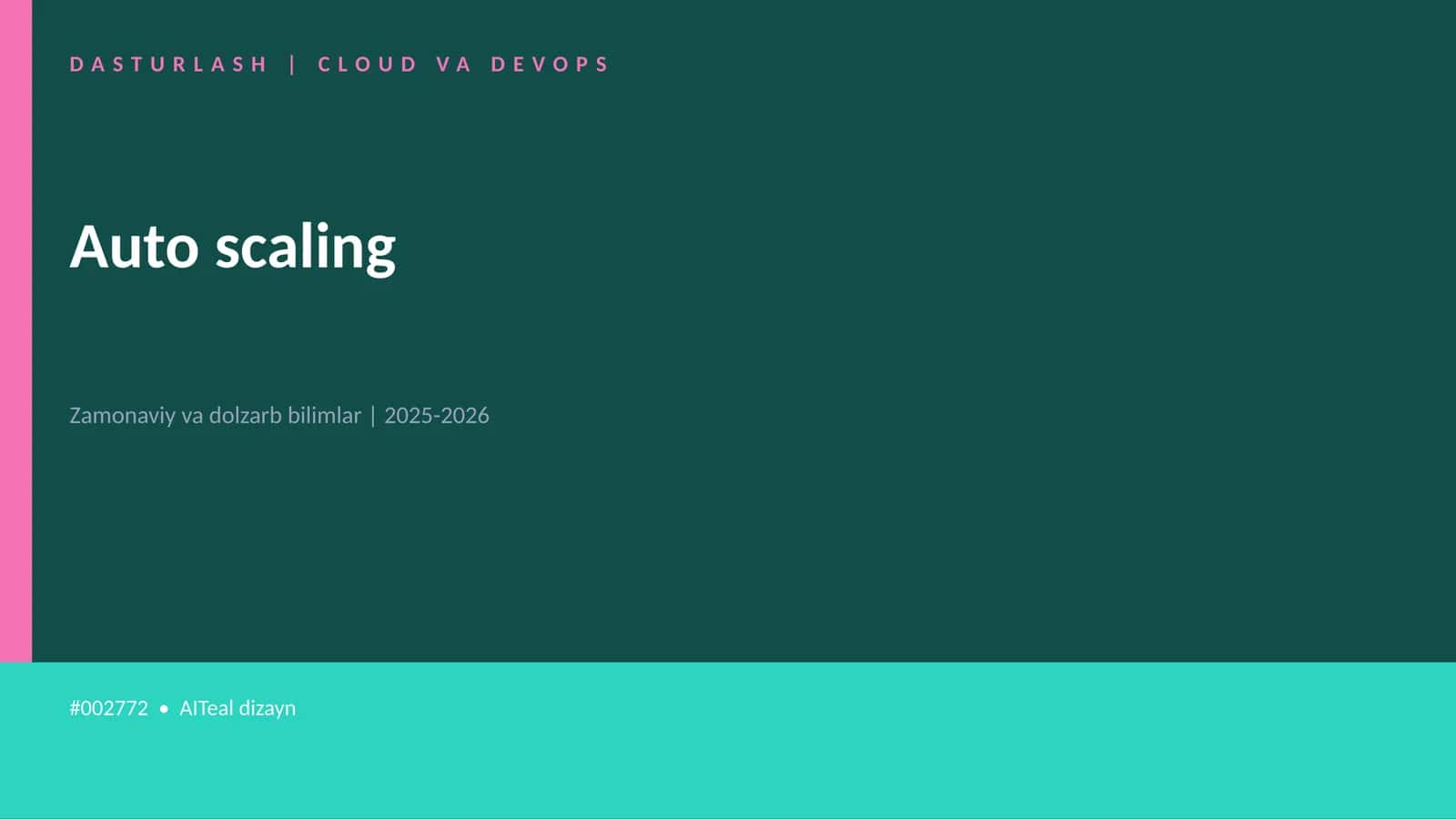 Auto scaling 1