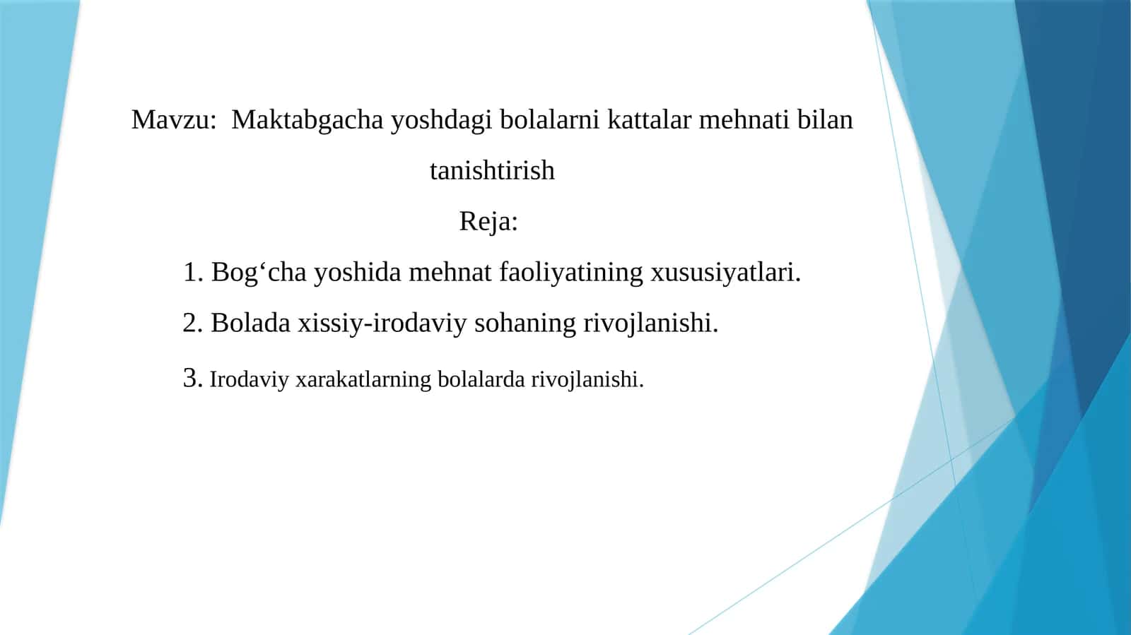 Maktabgacha yoshdagi bolalarni kattalar mehnati bilan tanishtirish 1