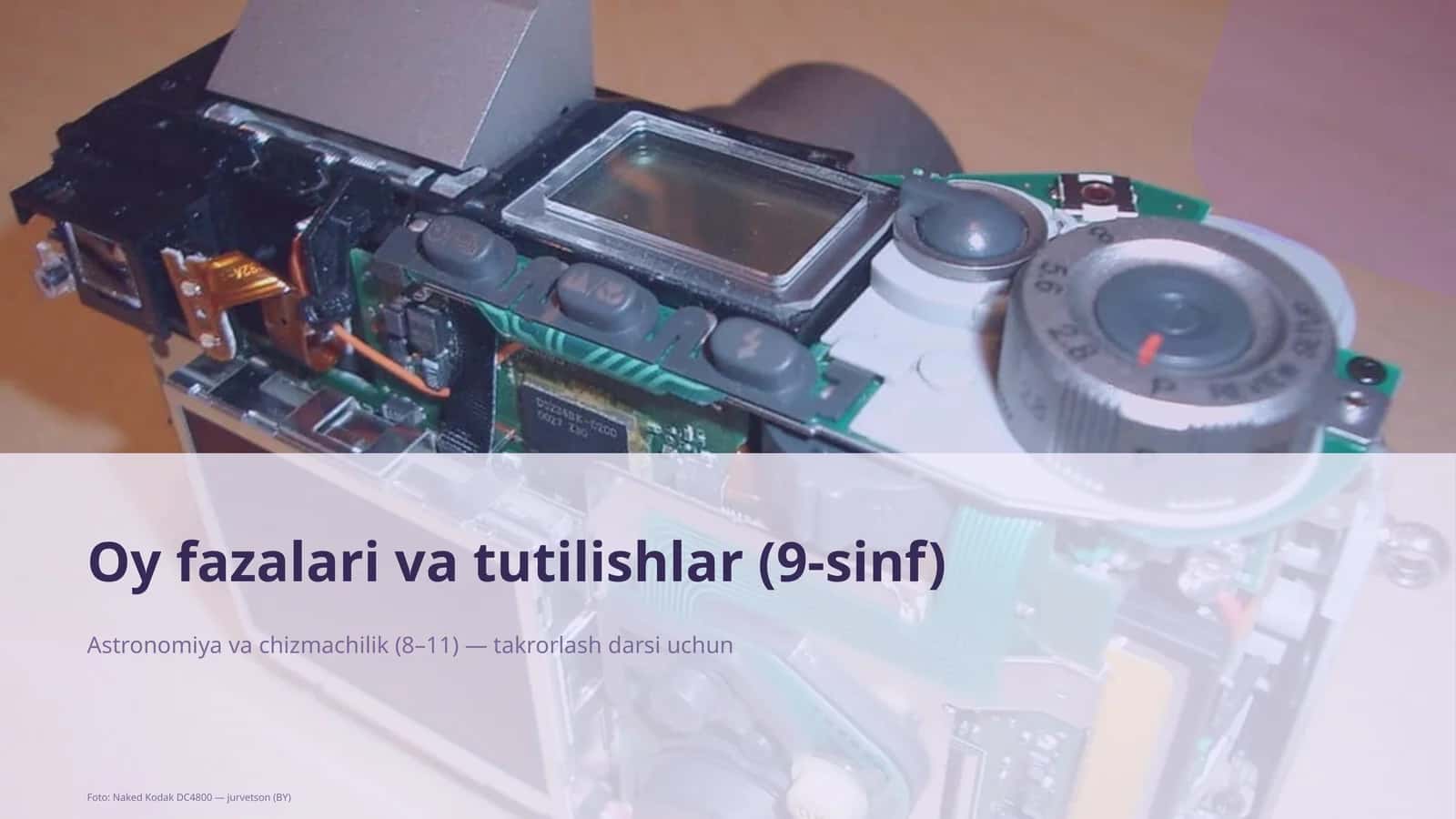 Oy fazalari va tutilishlar (9-sinf) 1