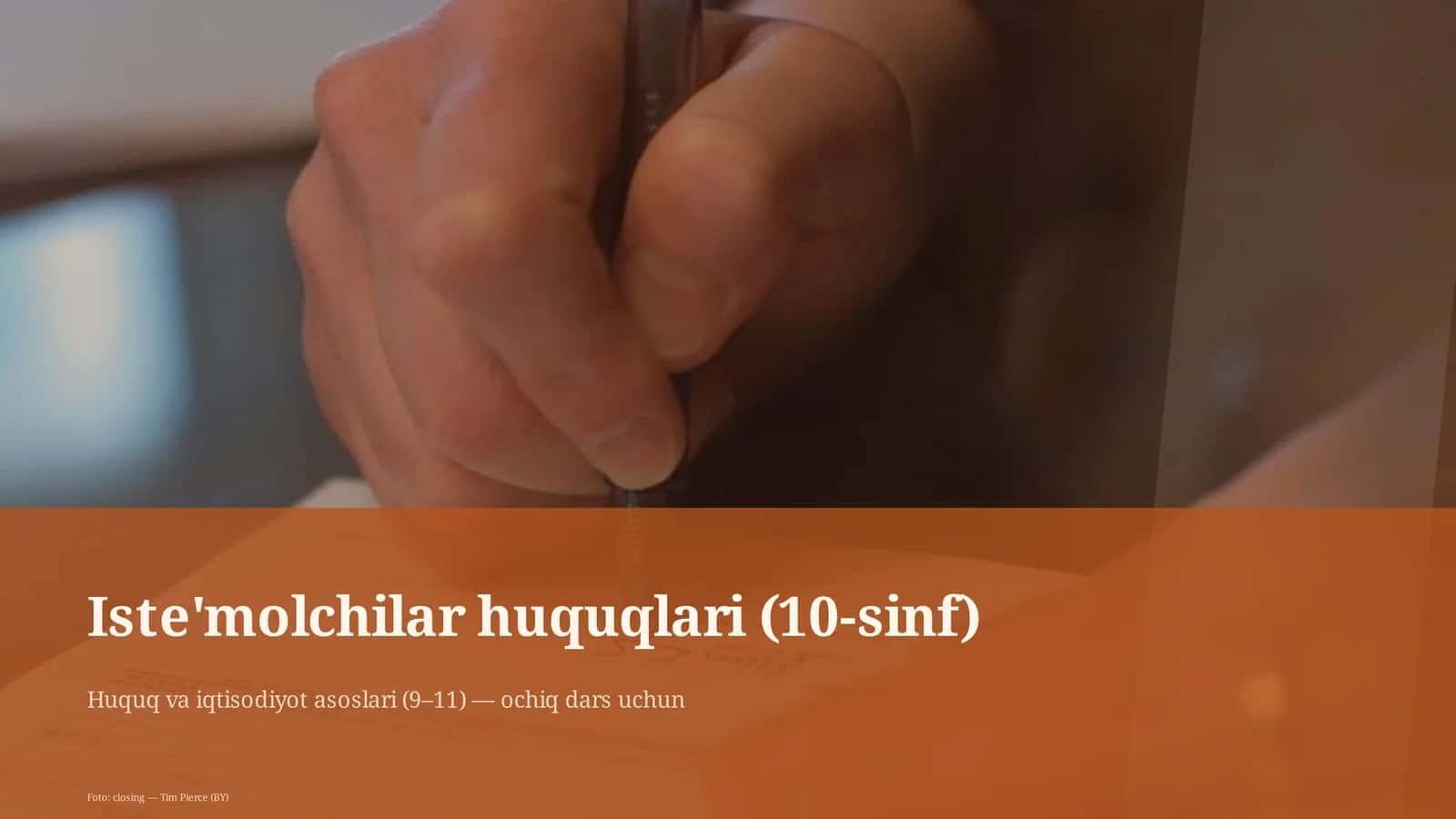 Iste'molchilar huquqlari (10-sinf) 1