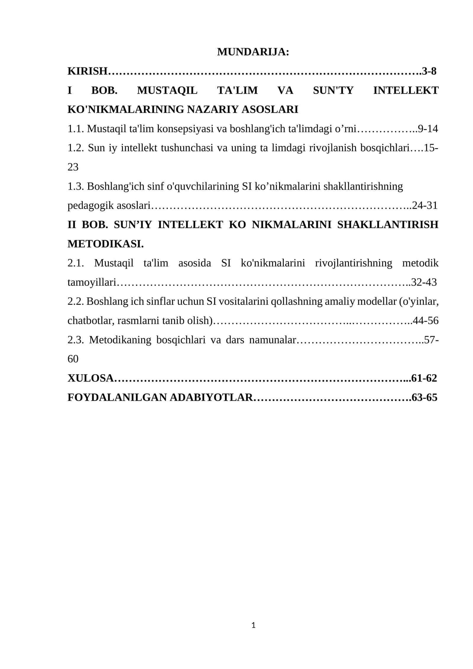 MUSTAQIL TA'LIM VA SUN'TY INTELLEKT KO'NIKMALARINING NAZARIY ASOSLARI 1