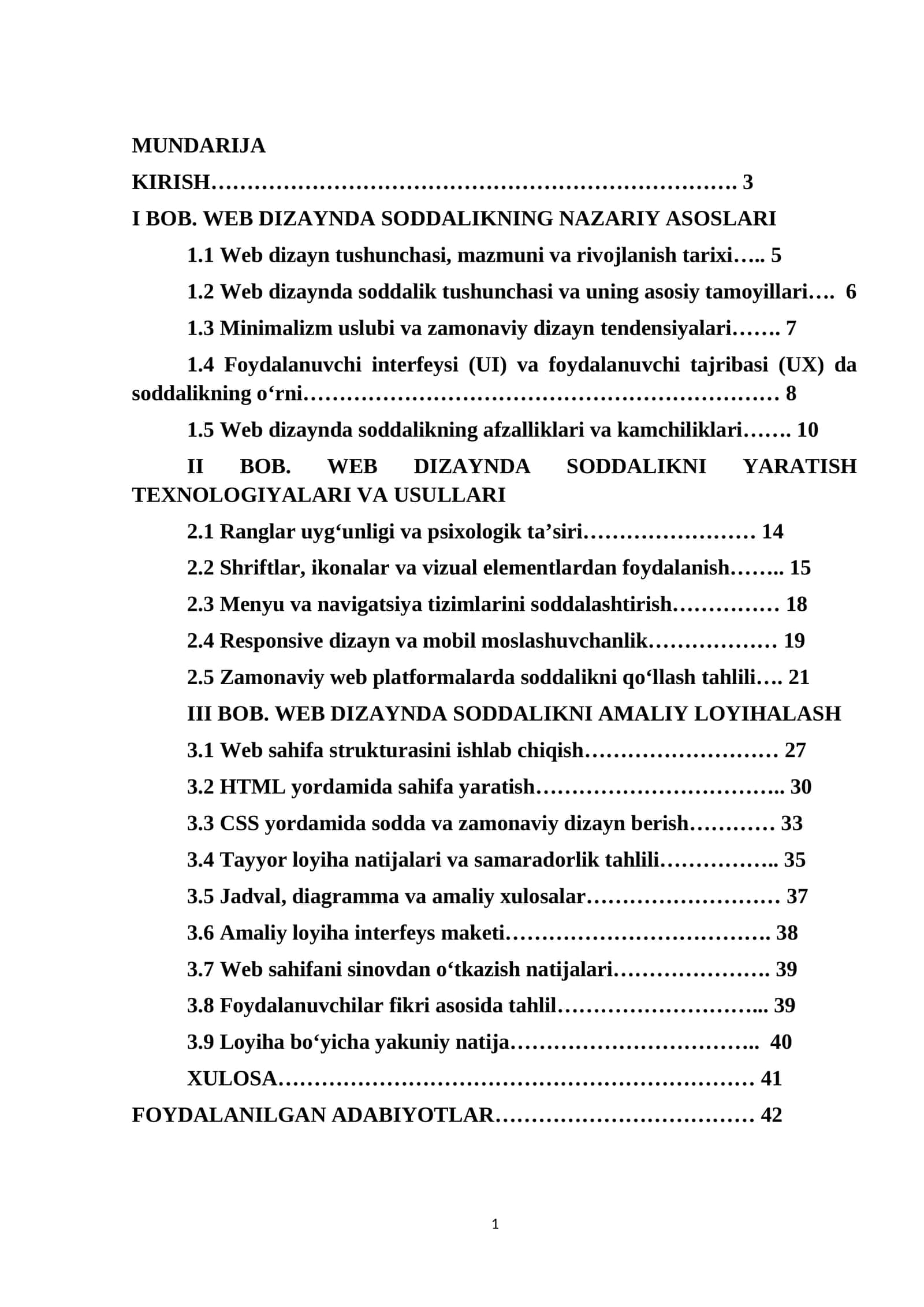 WEB DIZAYNDA SODDALIKNING NAZARIY ASOSLARI VA AMALIY LOYIHALASH 1