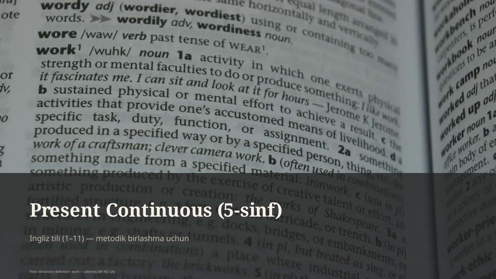 Present Continuous (5-sinf) 1