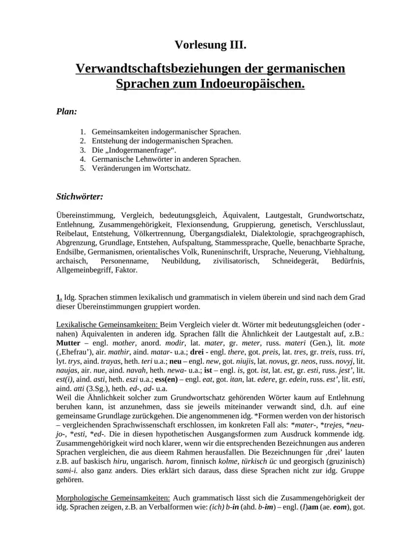 Vorlesung III 1
