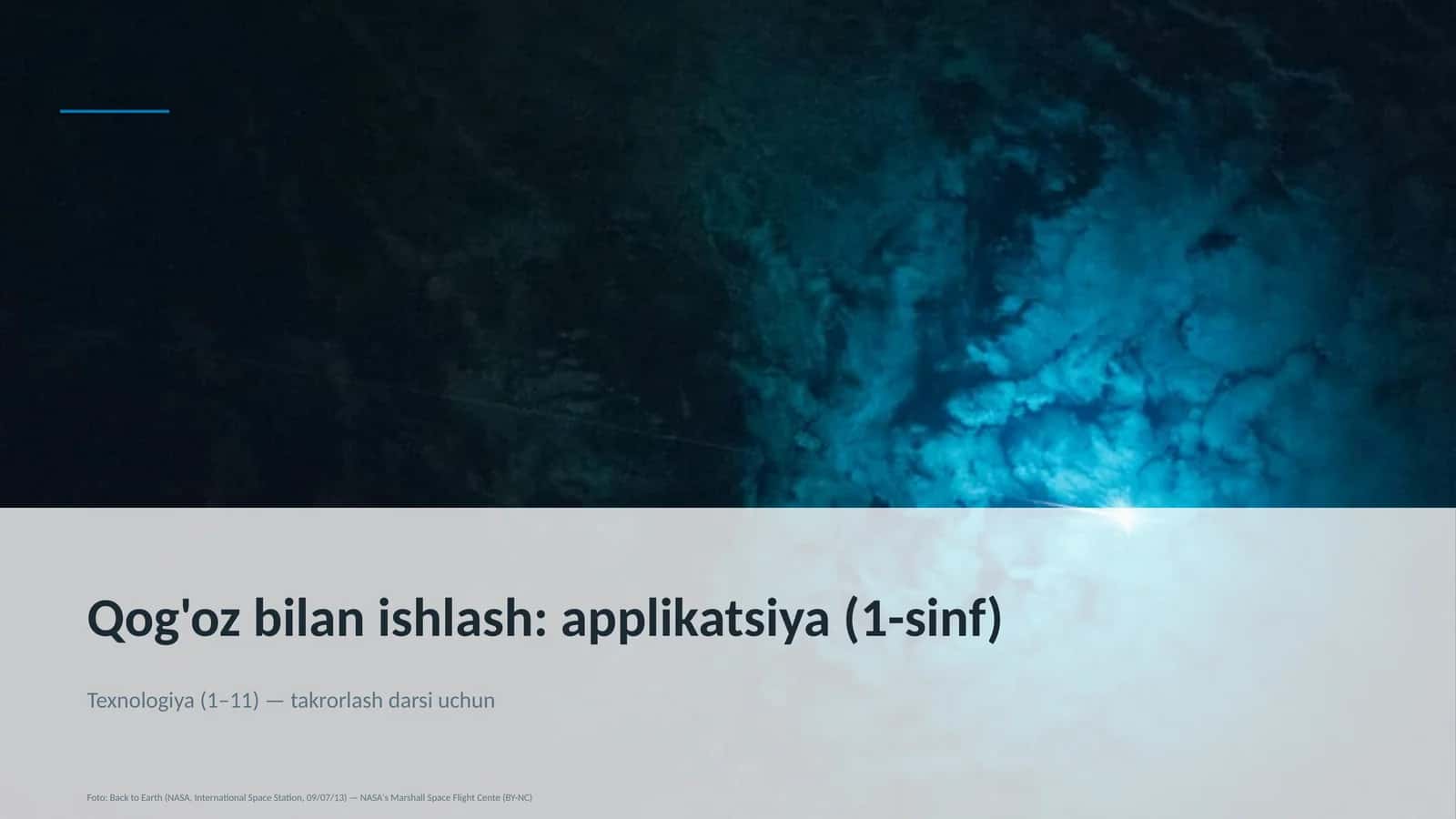 Qog'oz bilan ishlash: applikatsiya (1-sinf) 1