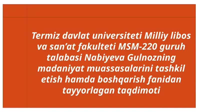 Rahbarning o’zini o’zi boshqarish 1