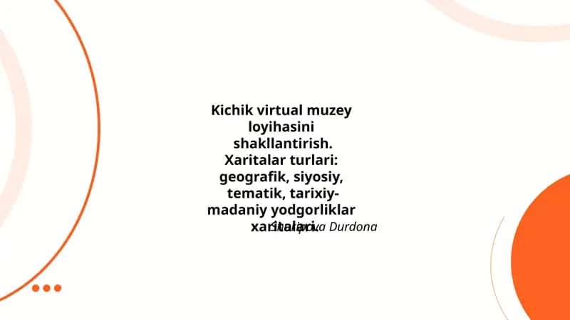 Kichik virtual muzey 1
