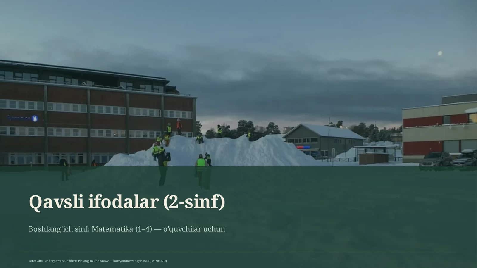 Qavsli ifodalar (2-sinf) 1