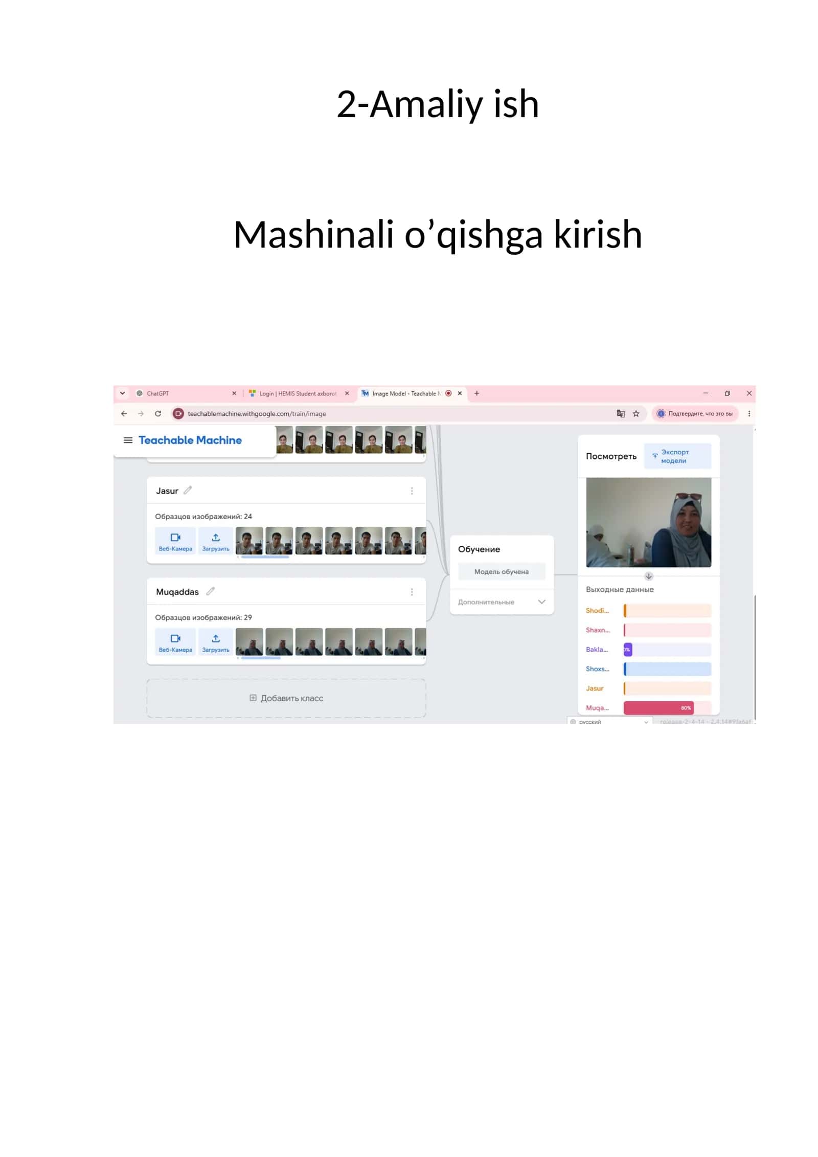 Mashinali o’qishga kirish 1