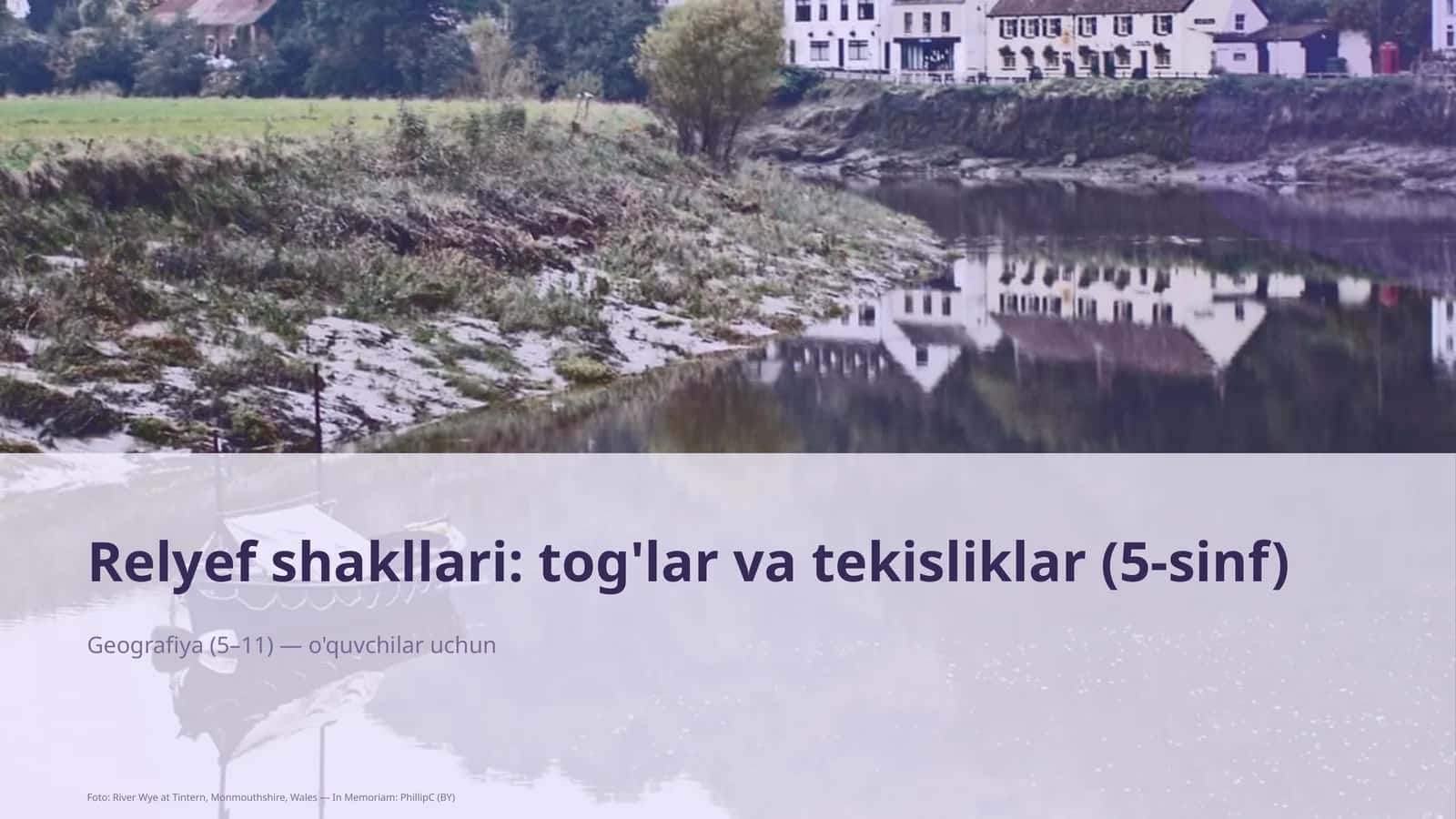 Relyef shakllari: tog'lar va tekisliklar (5-sinf) 1