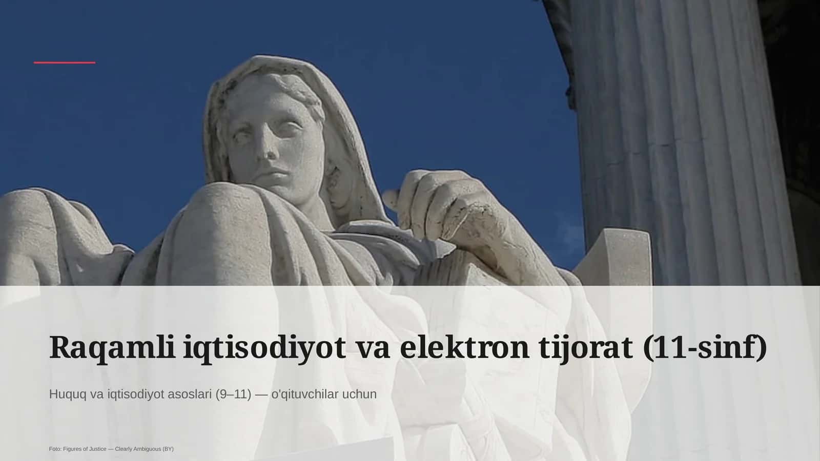 Huquq va iqtisodiyot asoslari (9–11) — o'qituvchilar uchun 1
