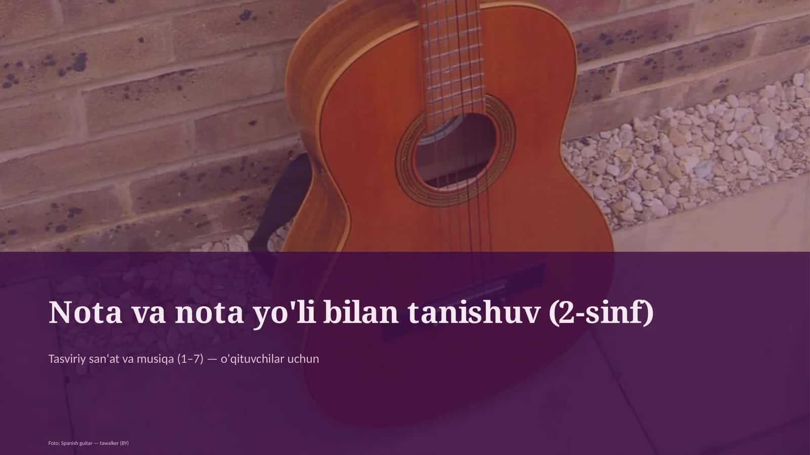 Tasviriy san'at va musiqa (1–7) — o'qituvchilar uchun 1