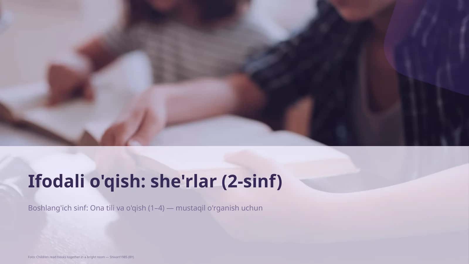 Ifodali o'qish: she'rlar (2-sinf) 1