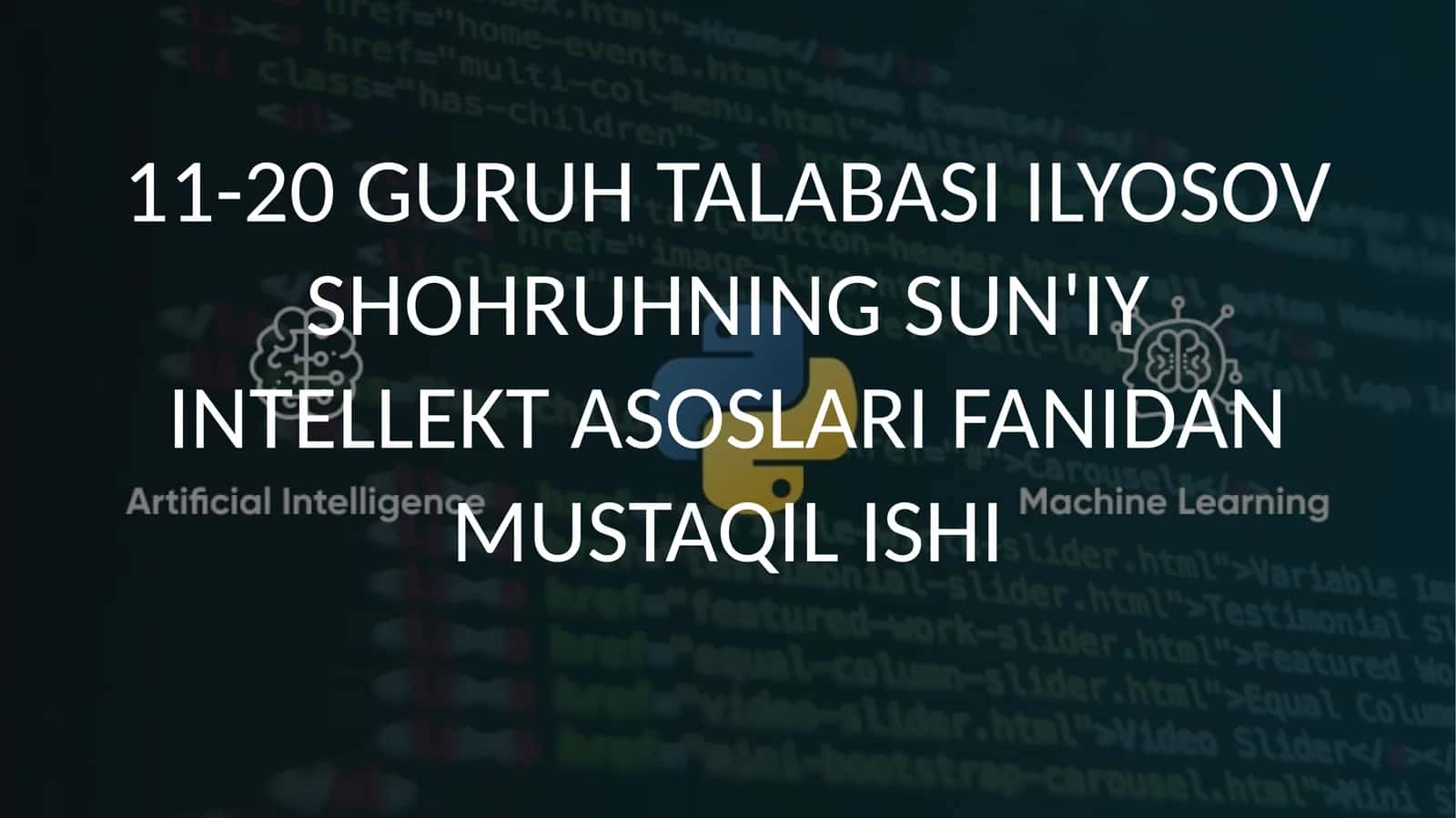 NAZORAT OSTIDAGI TA'LIM 1
