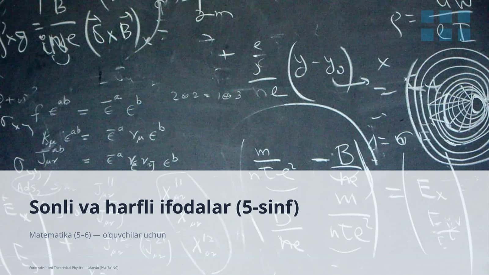 Sonli va harfli ifodalar (5-sinf) 1