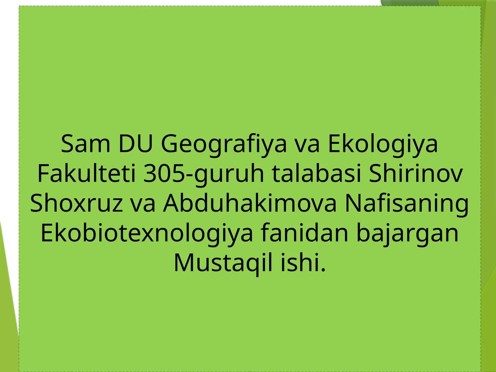 Oqava suvlarni biotexnologik usulda tozalash 1