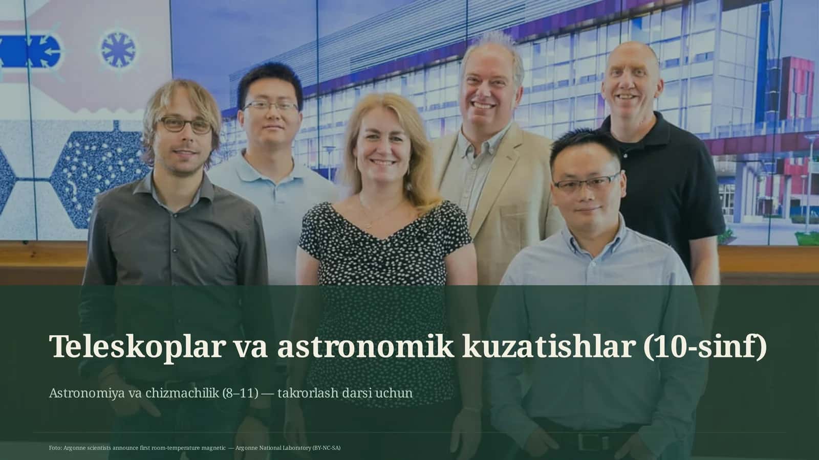 Teleskoplar va astronomik kuzatishlar (10-sinf) 1
