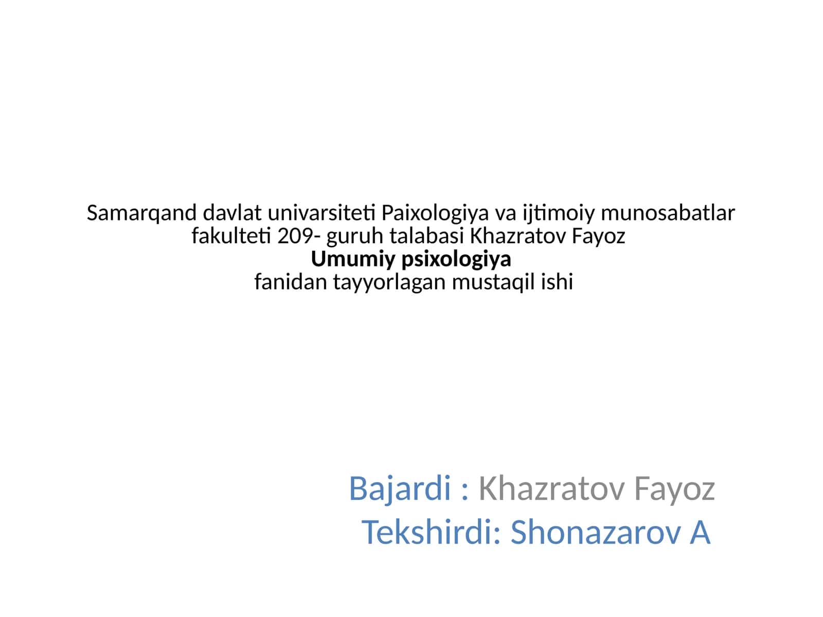 Fayoz Hazratovning qobiliyatlarni rivojlantirish 1