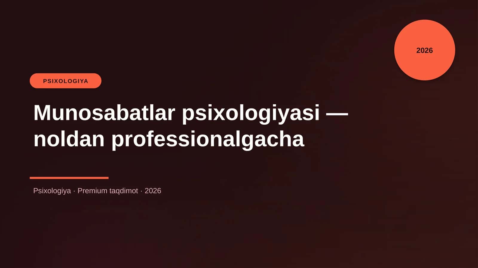 Munosabatlar psixologiyasi — noldan professionalgacha 1