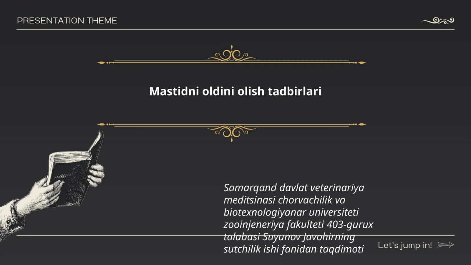 Mastidni oldini olish tadbirlari 1