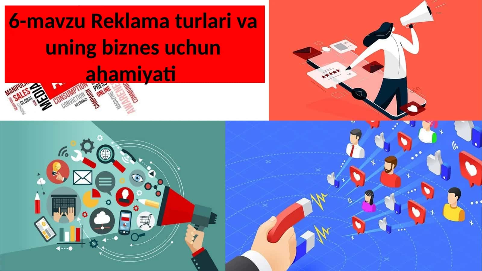 Reklama turlari va uning biznes uchun ahamiyati 1