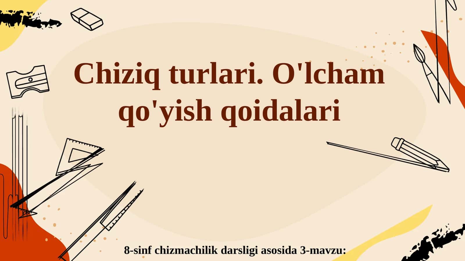 8-sinf chizmachilik darsligi 1