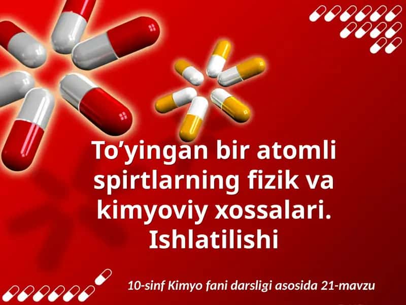 Spirtlar xossalari 1
