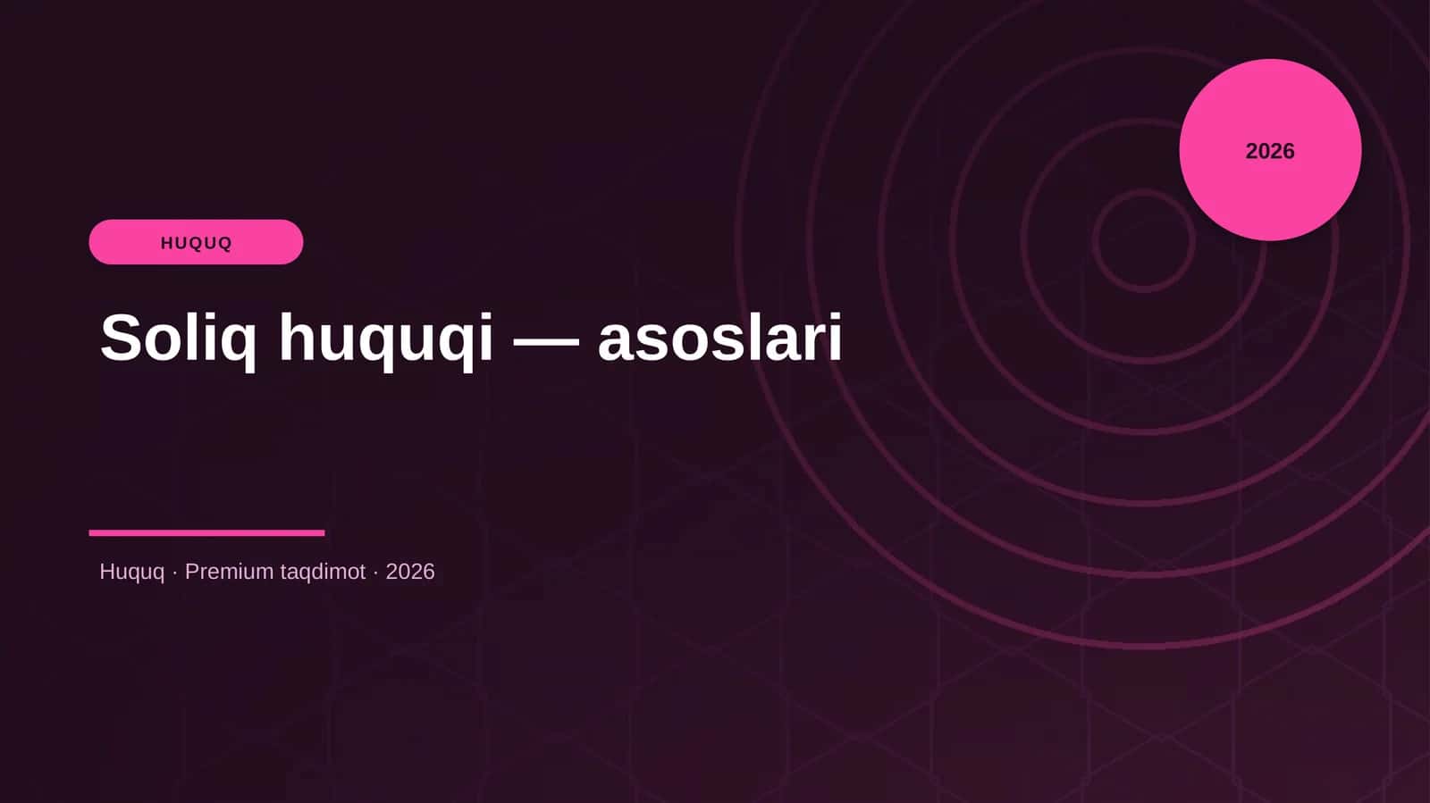 Soliq huquqi - asoslari 1