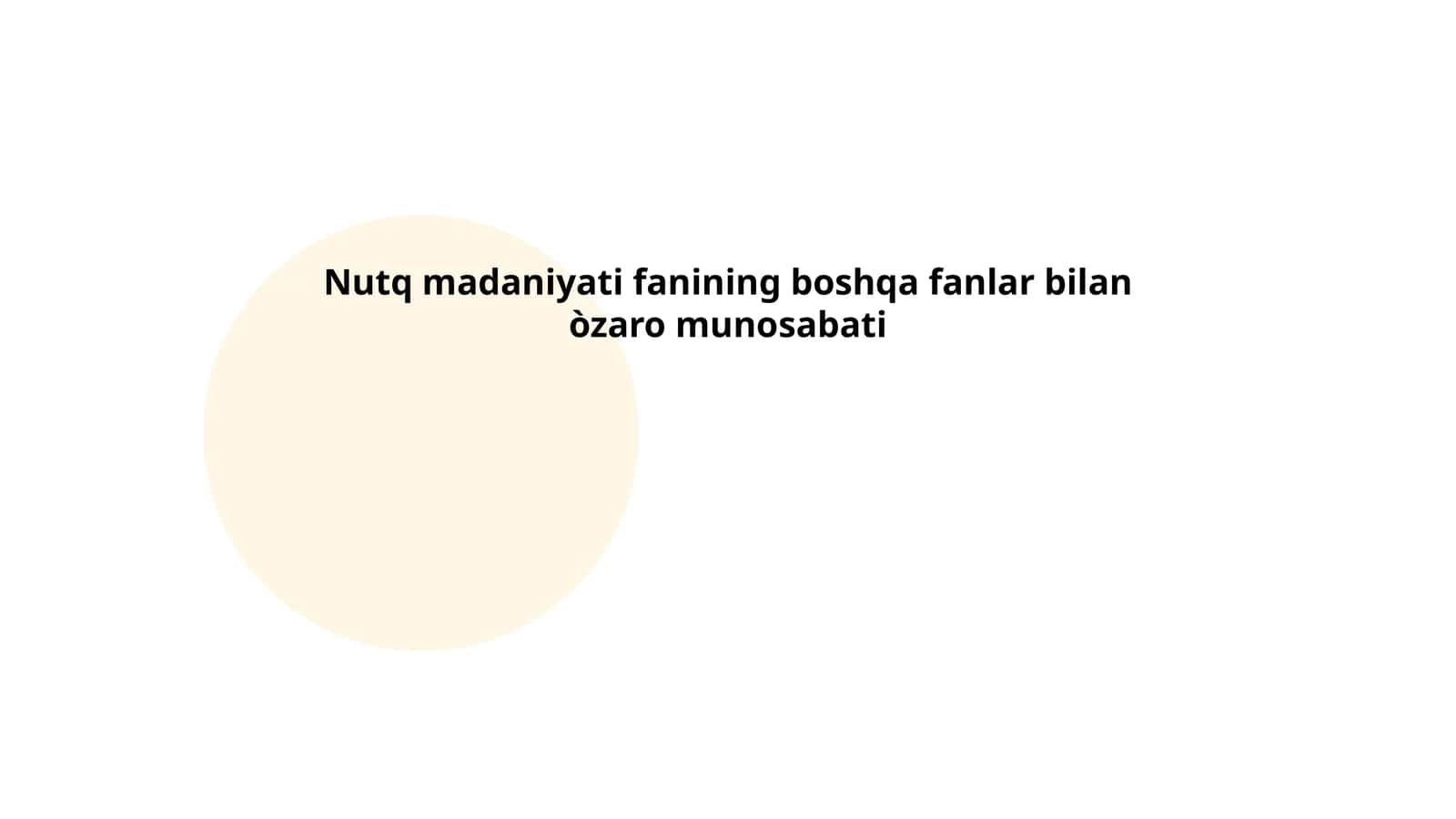 Nutq madaniyati va lingvistika 1