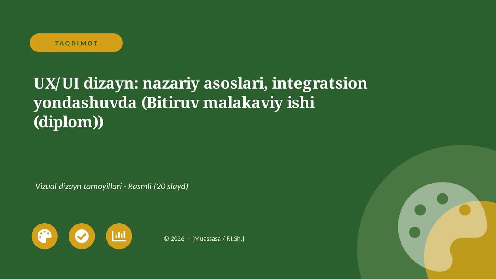 UX/UI dizayn: nazariy asoslari, integratsion yondashuvda (Bitiruv malakaviy ishi (diplom)) 1