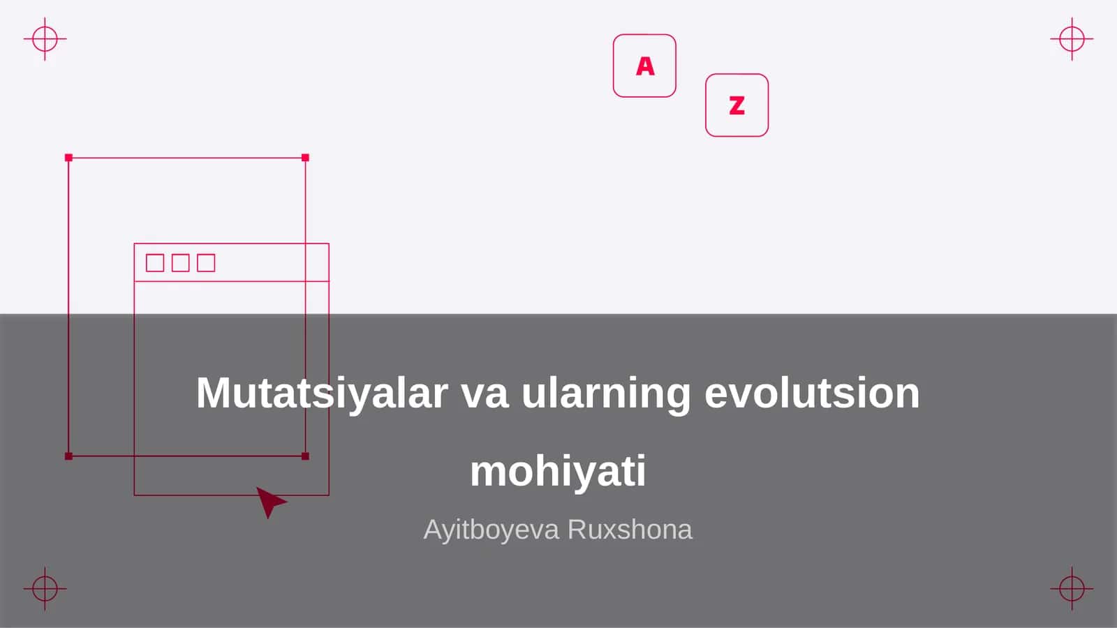 Mutatsiyalar va ularning evolutsion mohiyati 1