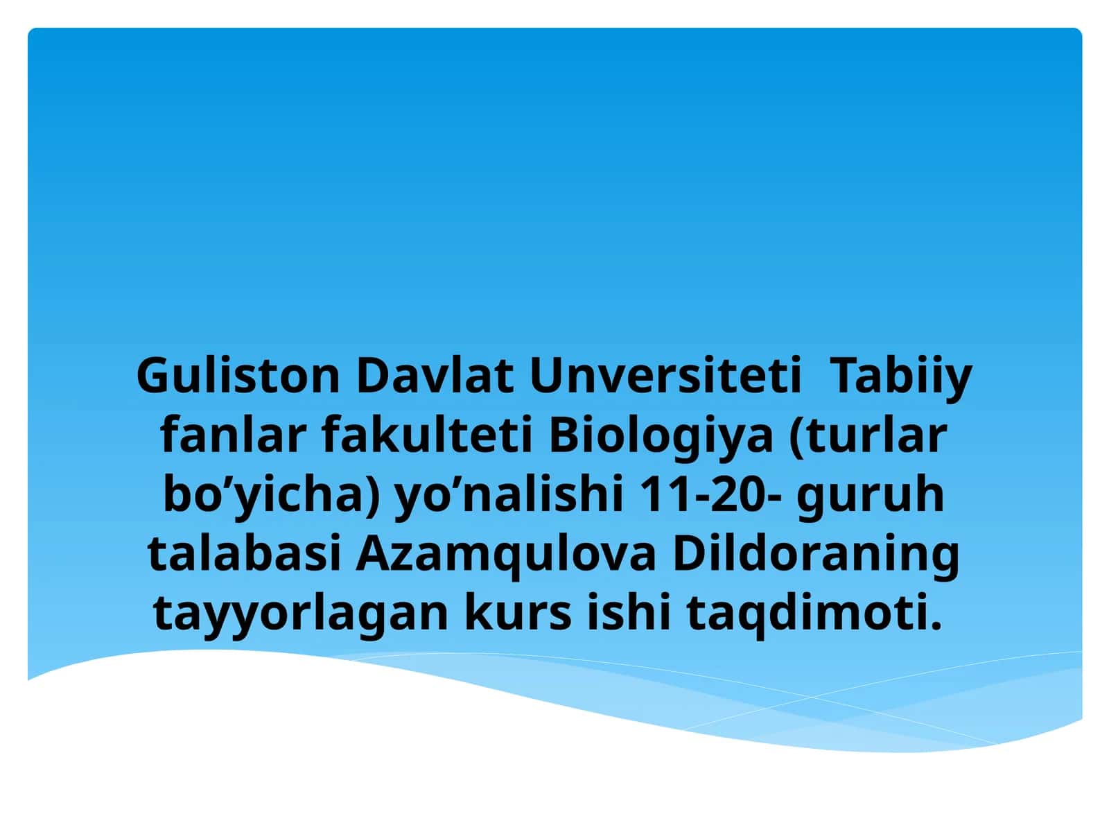 UMURTQASIZHAYVONLARNING XILMA-XILLIGI VA TURLI MUHIT SHAROITIGA MOSLASHUVINATIJASI 1