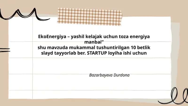 EkoEnergiya – yashil kelajak uchun toza energiya manbai 1
