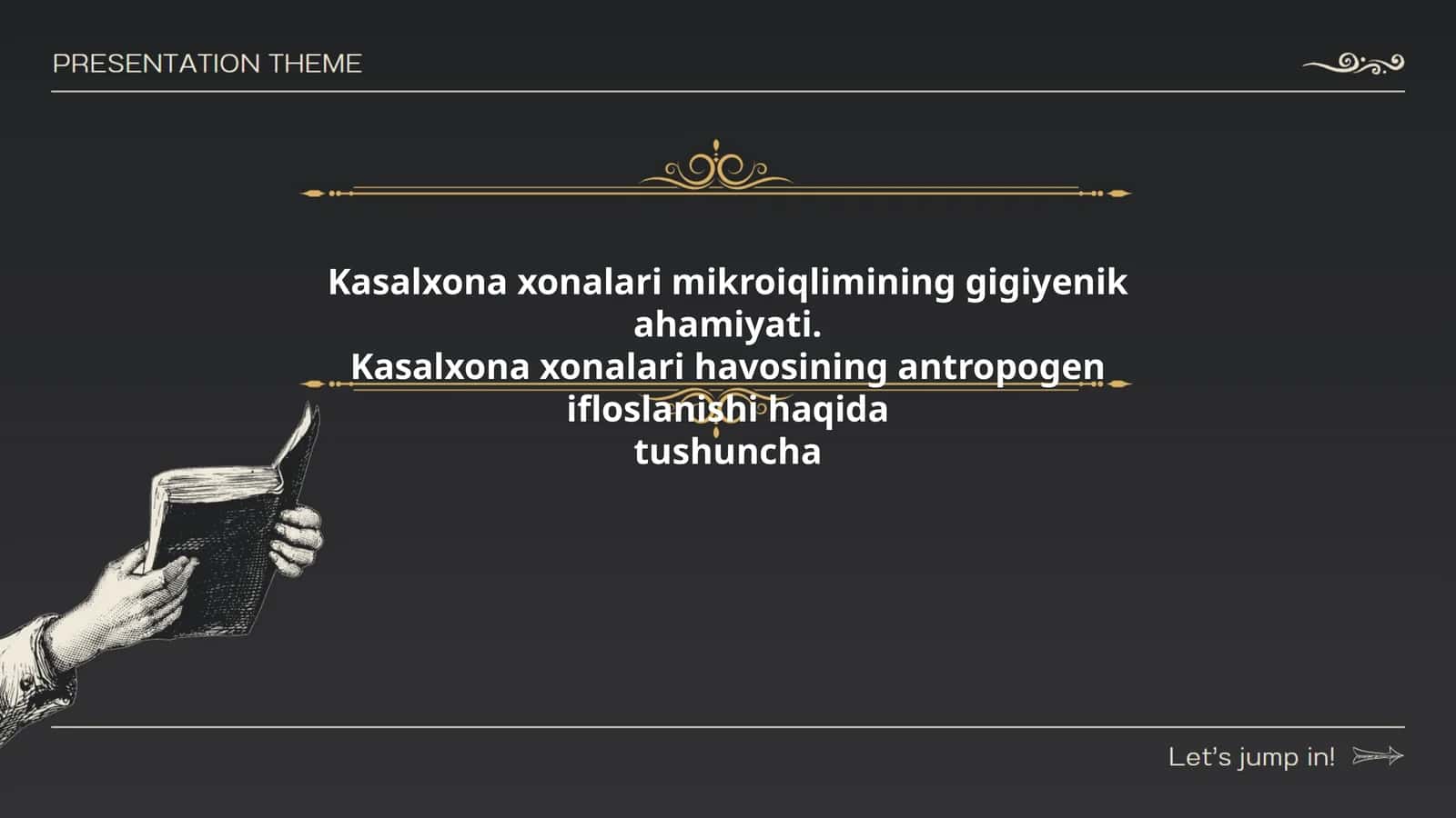 Kasalxona xonalari mikroiqlimining gigiyenik ahamiyati 1