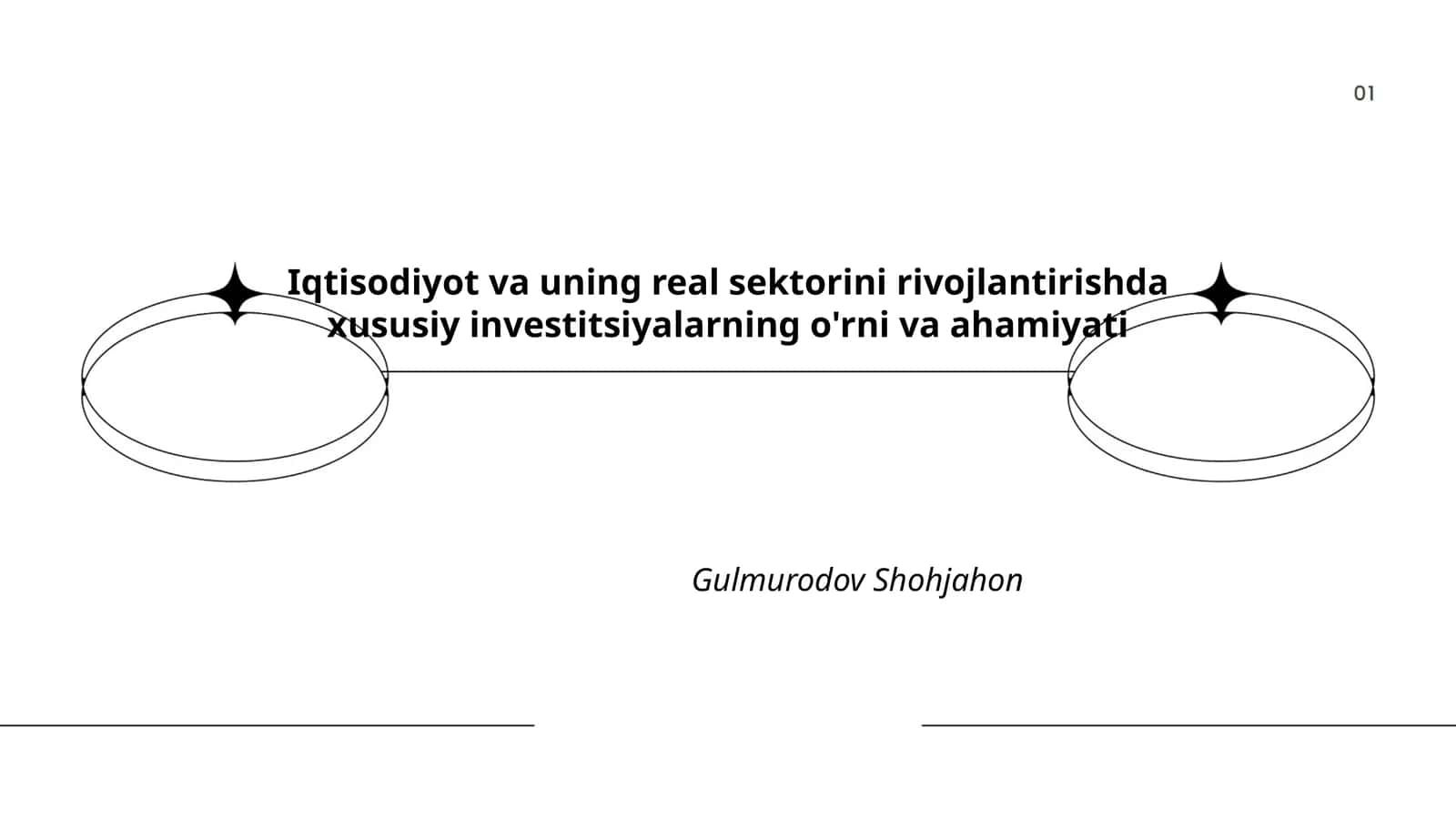 Iqtisodiyot va uning real sektorini rivojlantirishda xususiy investitsiyalarning o'rni va ahamiyati 1