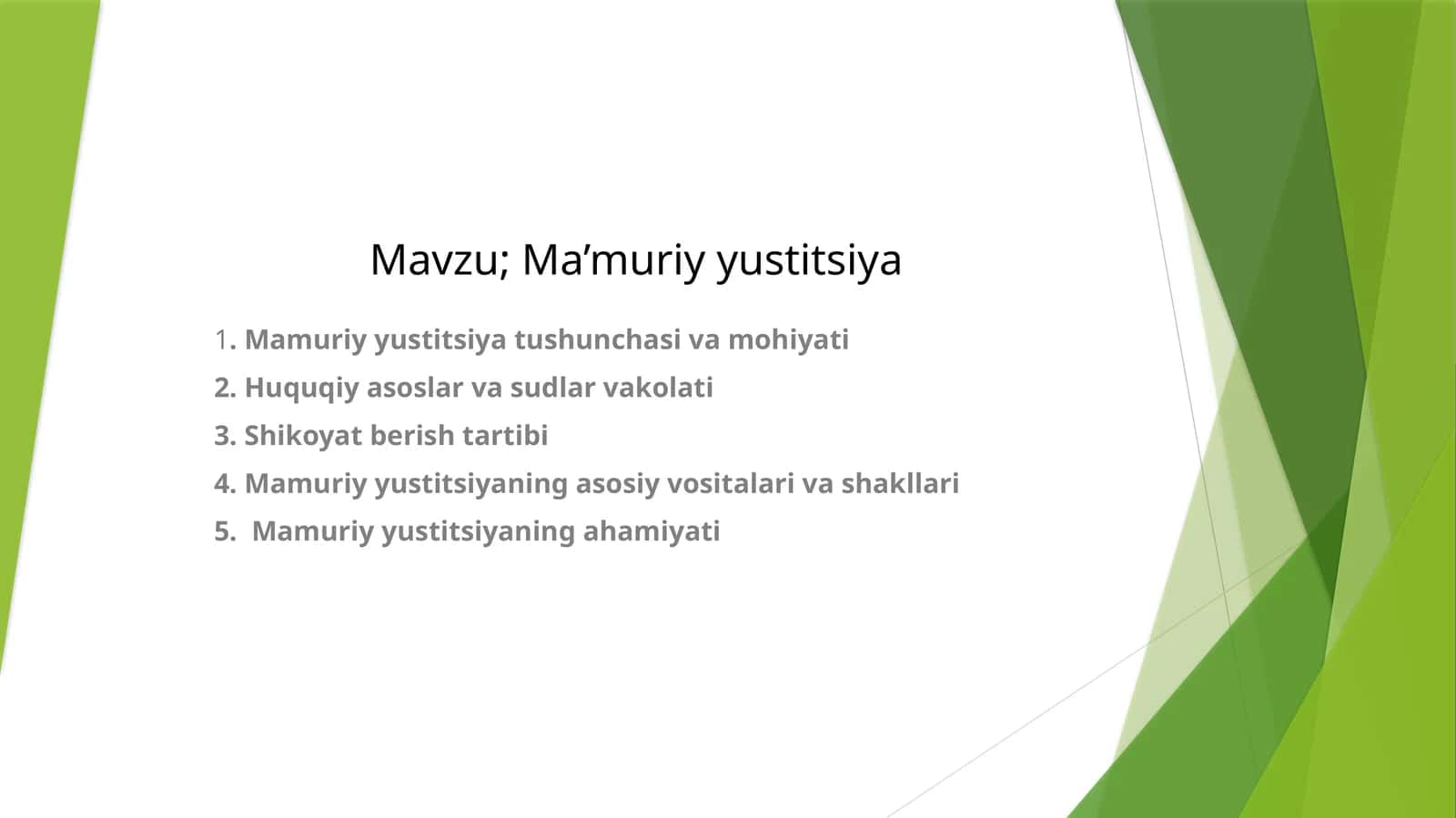 Ma’muriyyustitsiya 1