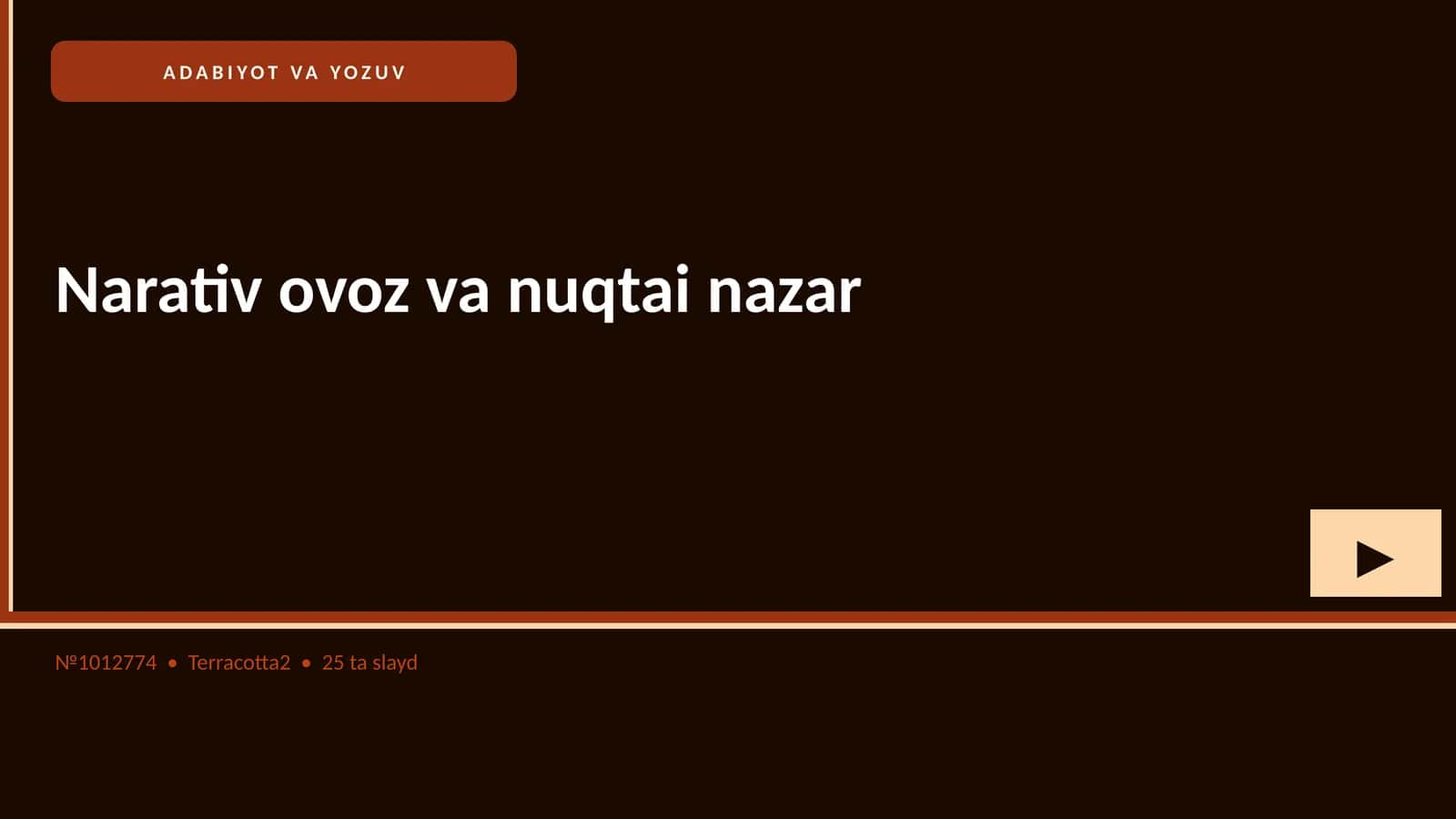 ADABIYOT VA YOZUV 1