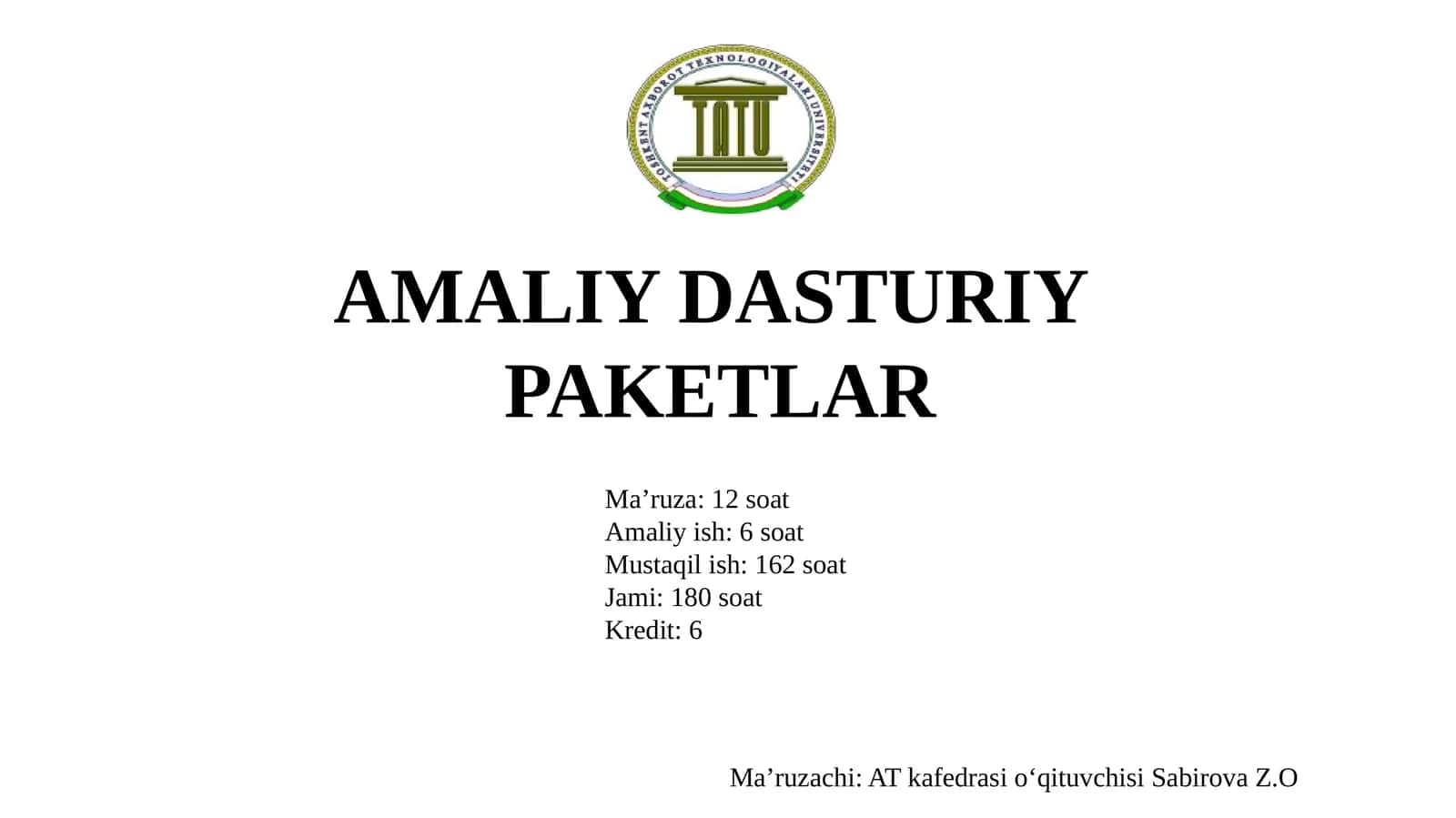 AMALIY DASTURIY PAKETLAR 1