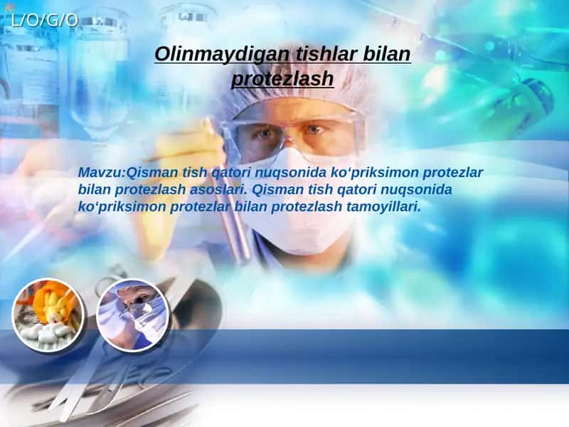Qisman tish qatori nuqsonida ko‘priksimon protezlar bilan protezlash asoslari 1