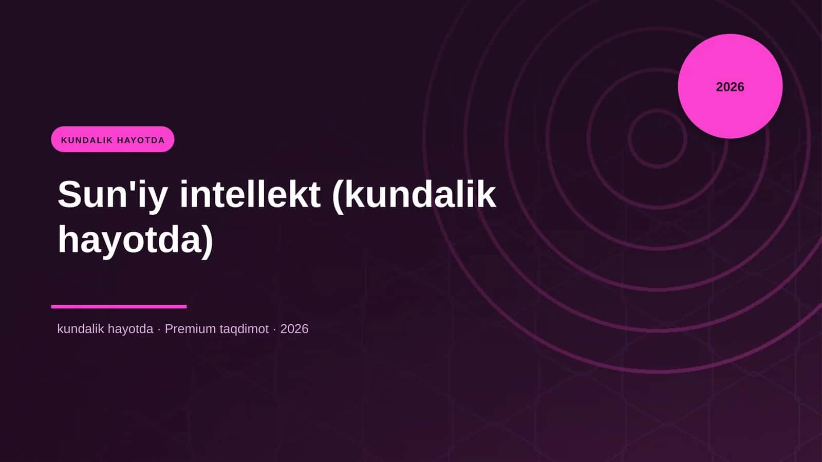 Sun'iy intellekt (kundalik hayotda) 1